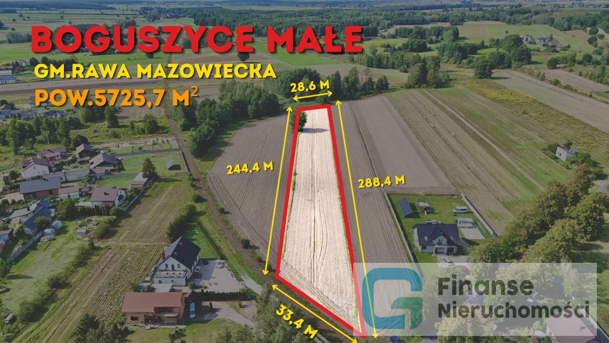 Działka inwestycyjna Boguszyce Małe. Zdjęcie 1