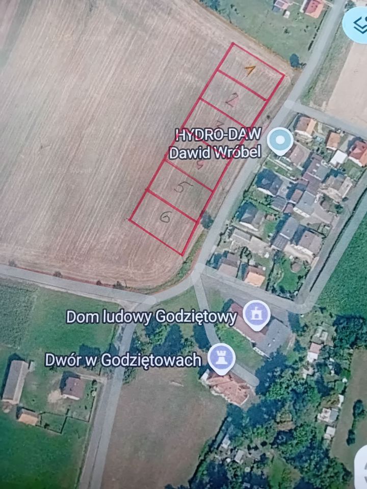 Działka budowlana Godziętowy. Zdjęcie 1