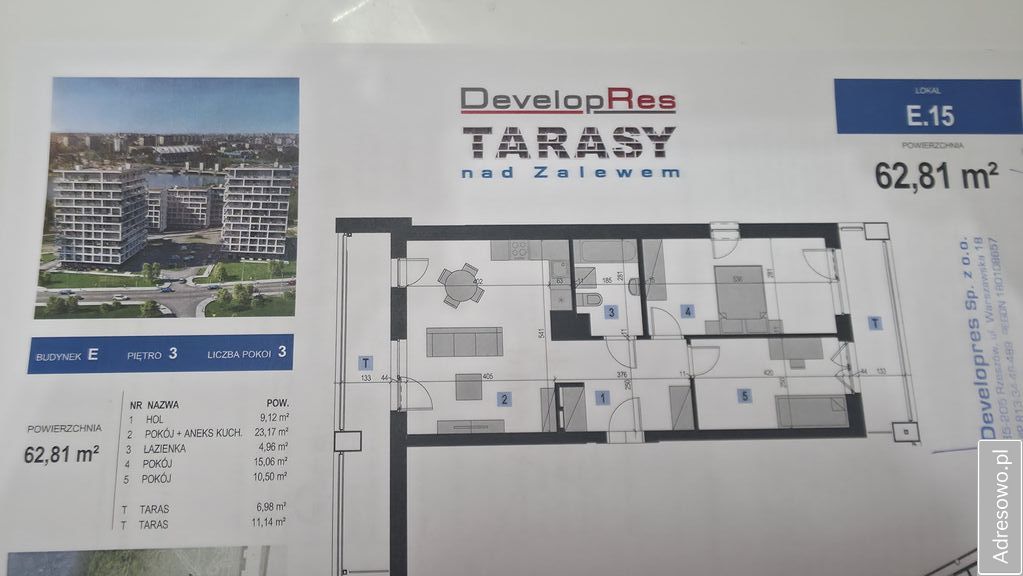 Mieszkanie 3-pokojowe Rzeszów Drabinianka. Zdjęcie 3