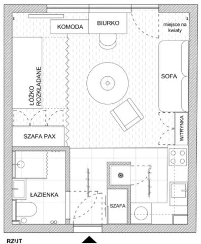Mieszkanie 1-pokojowe Wrocław Psie Pole. Zdjęcie 15