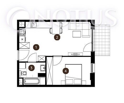 Mieszkanie 2-pokojowe Katowice, al. Wojciecha Korfantego. Zdjęcie 5