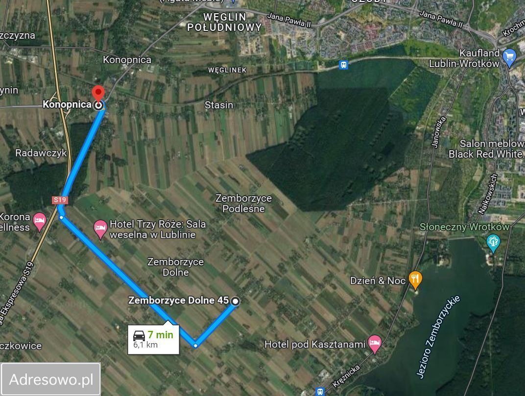 Działka siedliskowa Zemborzyce Dolne. Zdjęcie 4