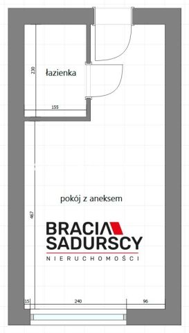 Mieszkanie 1-pokojowe Kraków Zakrzówek, ul. Kobierzyńska. Zdjęcie 17