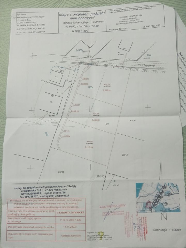 Działka budowlana Żytna Budzin, ul. Sobieskiego. Zdjęcie 3