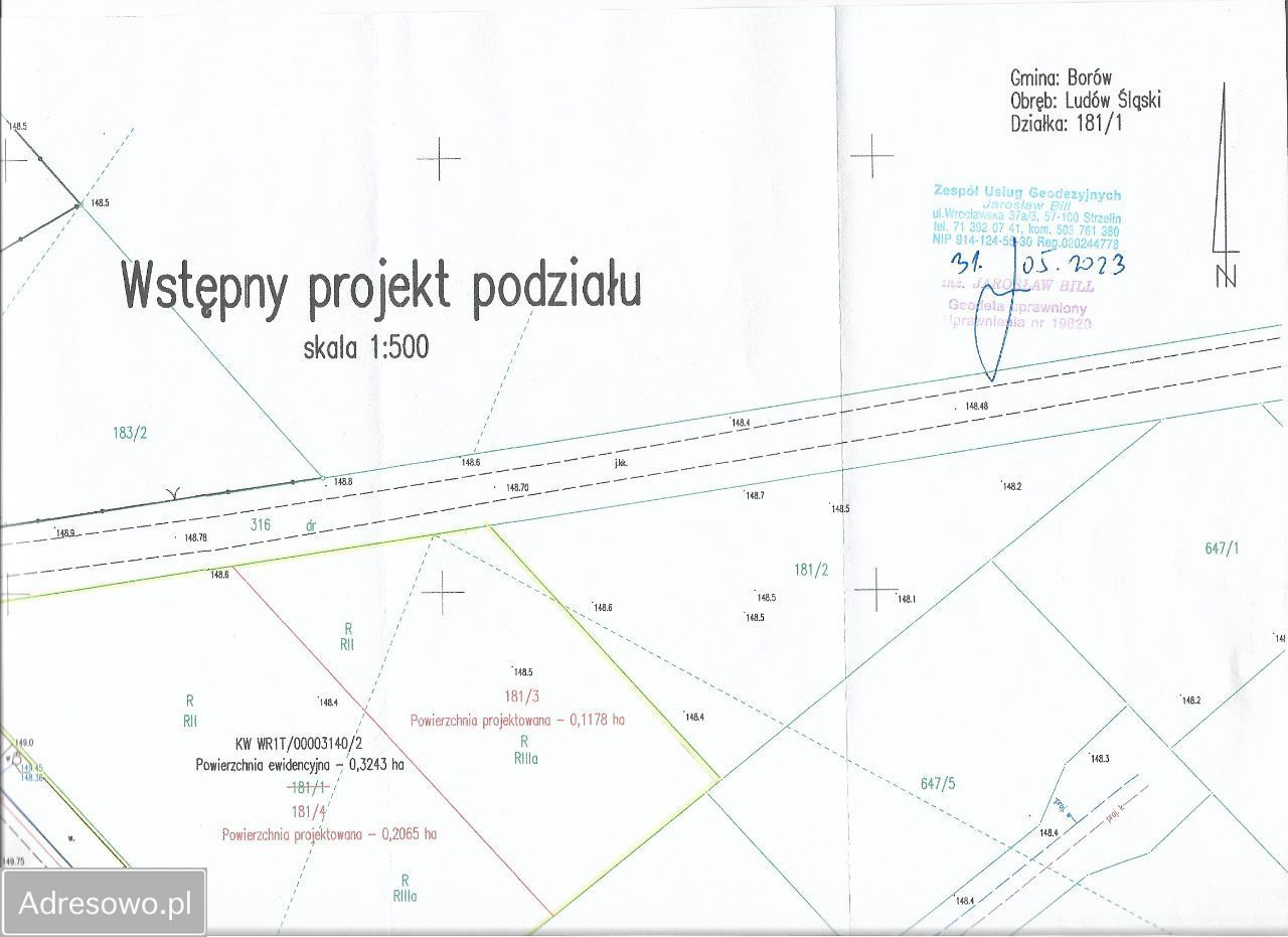 Działka budowlana Ludów Śląski