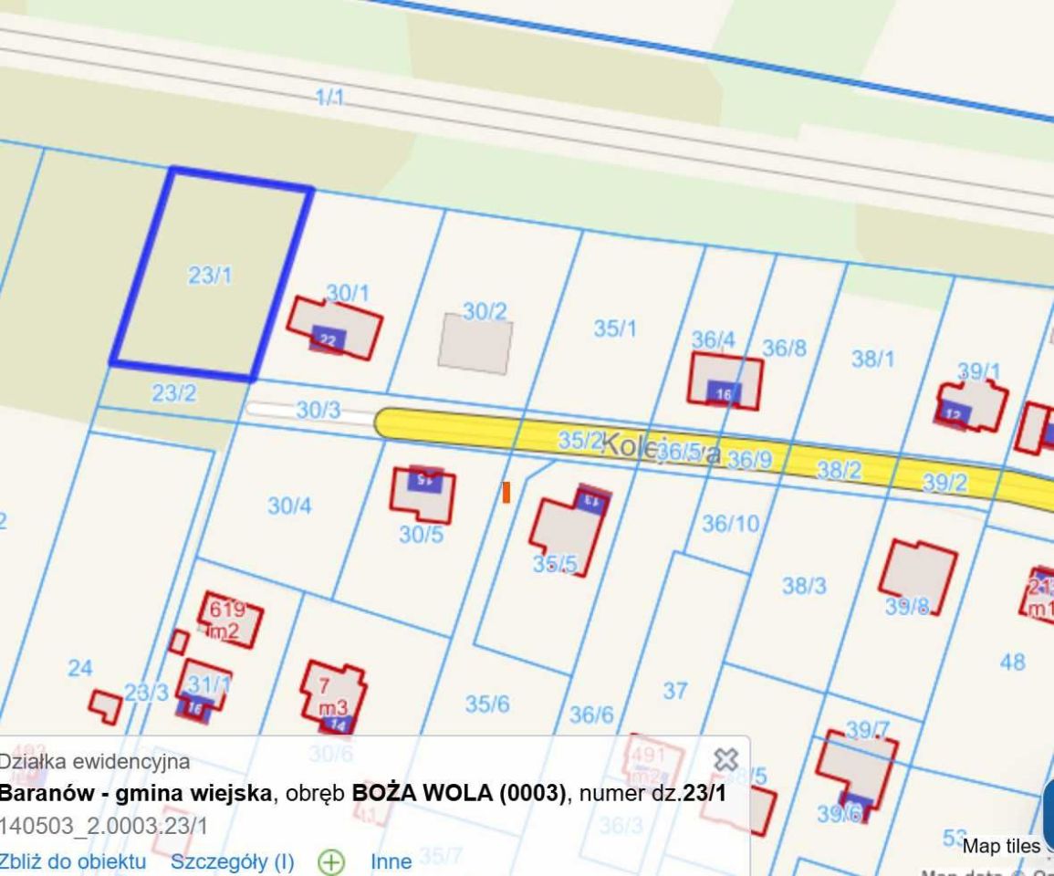 Działka budowlana Boża Wola, ul. Kolejowa. Zdjęcie 2