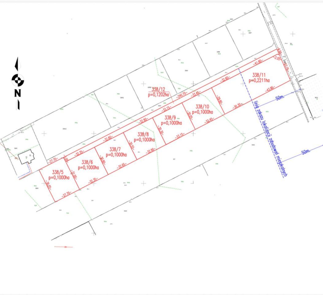Działka budowlana Uciechów, ul. Leśna. Zdjęcie 4