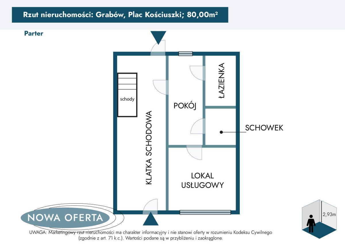 kamienica, 5 pokoi Grabów, pl. Kościuszki. Zdjęcie 28