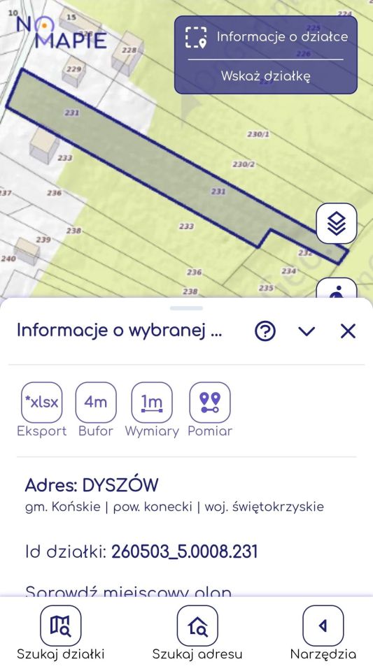 Działka budowlana Dyszów. Zdjęcie 4