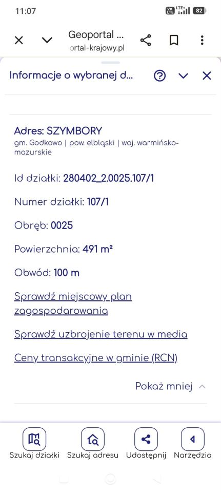 Działka budowlana Szymbory. Zdjęcie 4