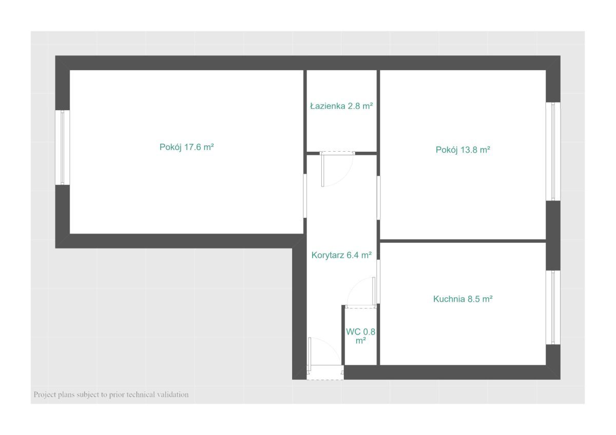 Mieszkanie 2-pokojowe Poznań Dębiec, ul. Limbowa. Zdjęcie 15