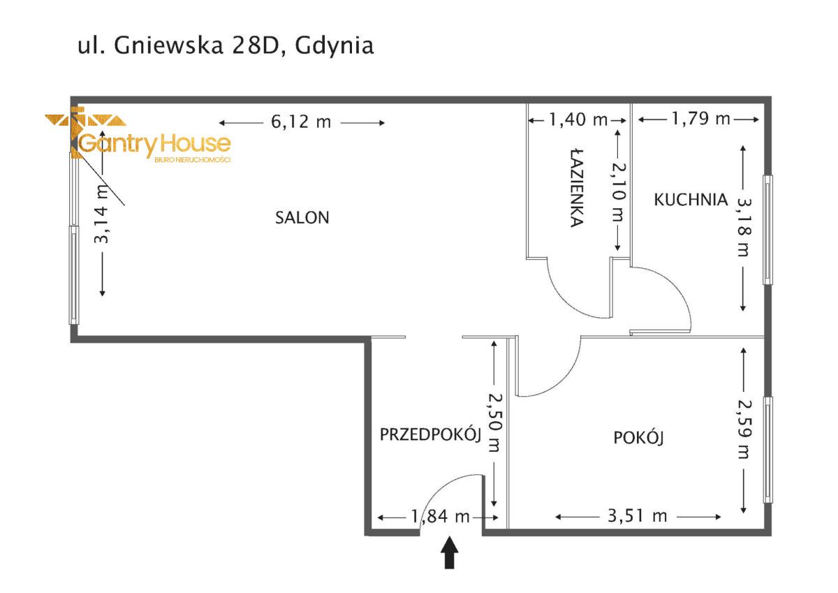Mieszkanie 2-pokojowe Gdynia Chylonia, ul. Gniewska. Zdjęcie 13