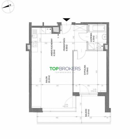 Mieszkanie 2-pokojowe Warszawa Żoliborz, ul. Przasnyska. Zdjęcie 8