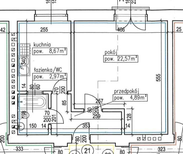 Mieszkanie 1-pokojowe Kraków Grzegórzki, ul. Kotlarska. Zdjęcie 5
