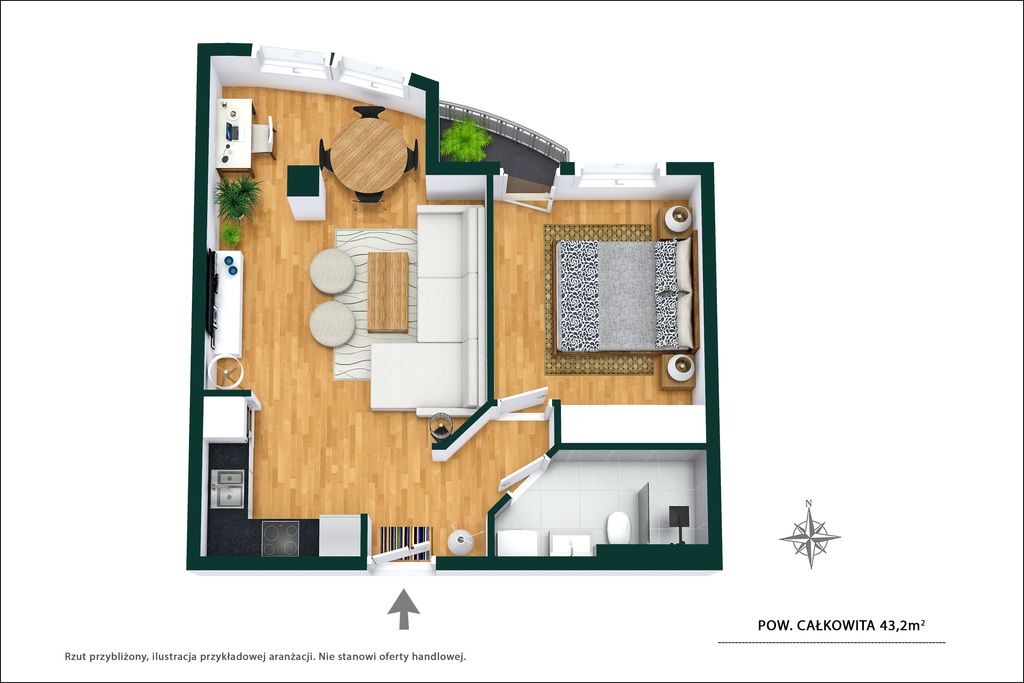 Mieszkanie 2-pokojowe Warszawa Mokotów, ul. Domaniewska. Zdjęcie 11