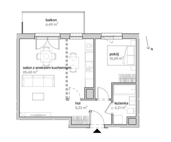 Mieszkanie 2-pokojowe Poznań Starołęka, ul. Unii Lubelskiej. Zdjęcie 7