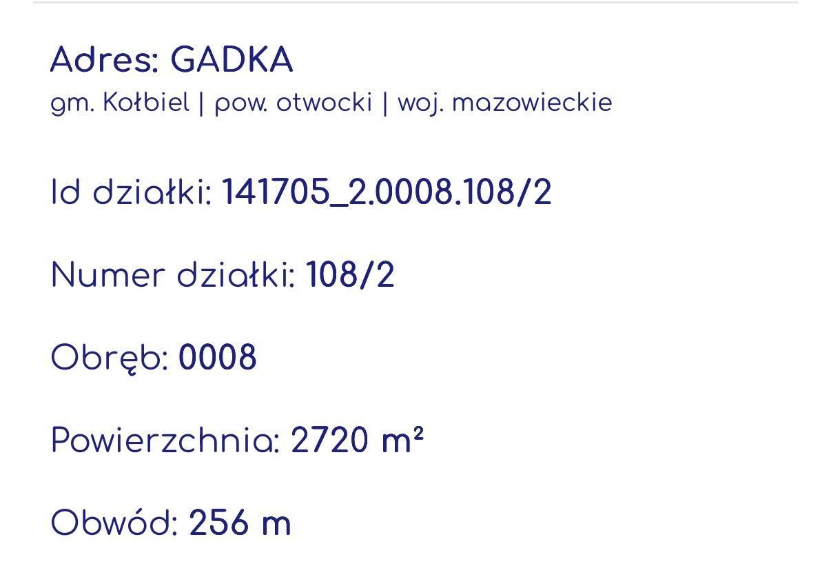 Działka rolna Gadka. Zdjęcie 2