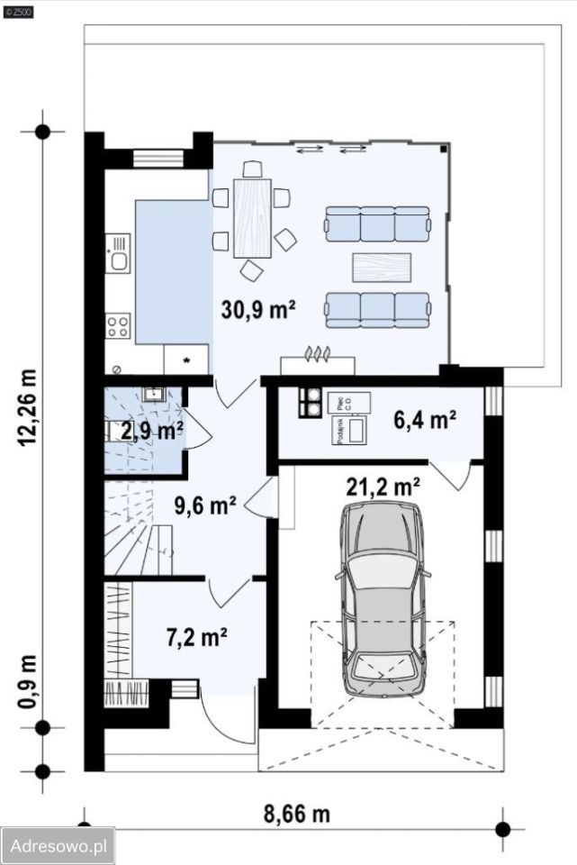 bliźniak, 5 pokoi Łysomice, ul. Makowa. Zdjęcie 3