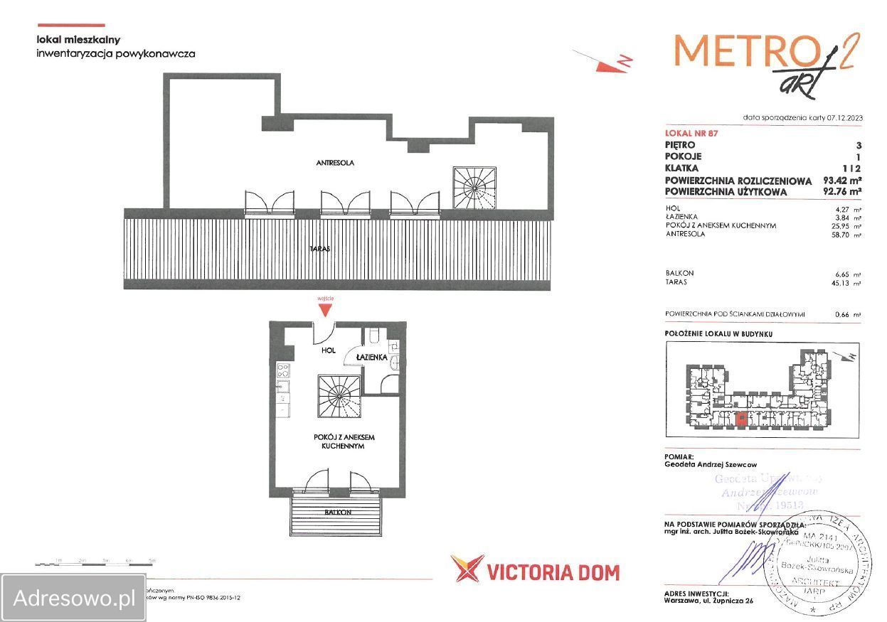 Mieszkanie 4-pokojowe Warszawa Praga-Południe, ul. Żupnicza