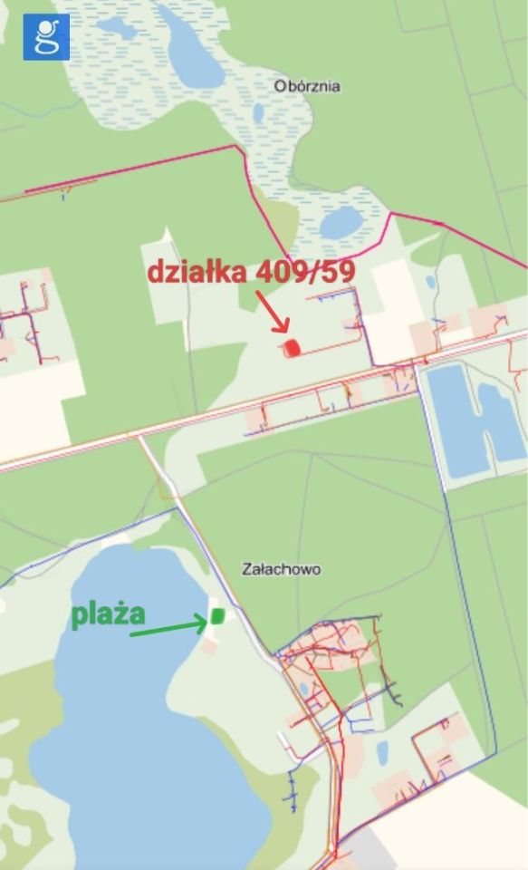 Działka budowlana Smerzyn. Zdjęcie 5