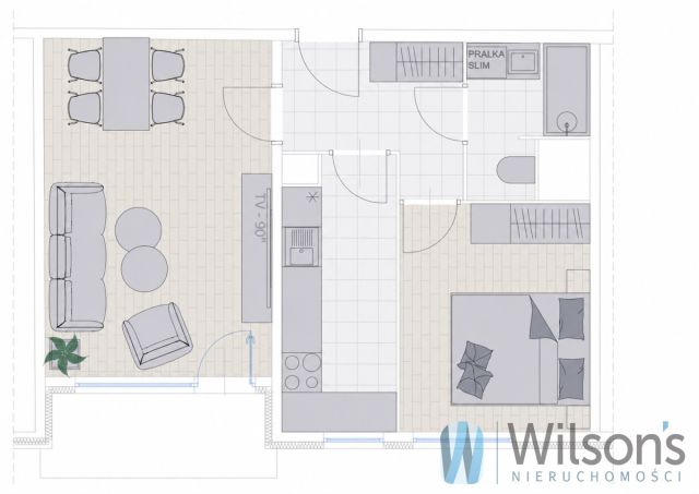 Mieszkanie 2-pokojowe Warszawa Mokotów, ul. Iberyjska. Zdjęcie 7