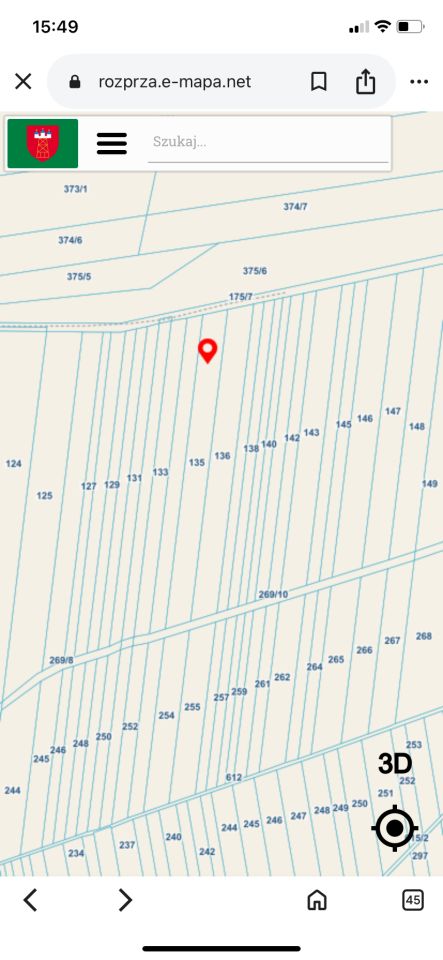 Działka rolna Gieski