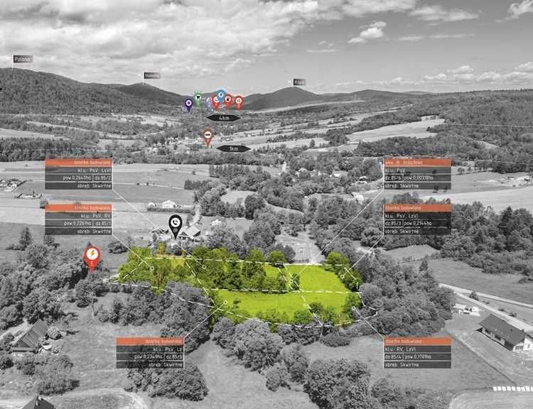 Działka budowlana Skwirtne. Zdjęcie 2