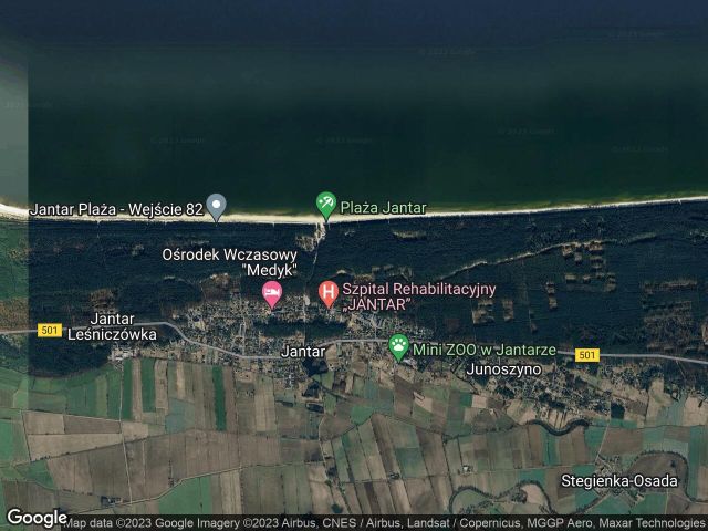 Działka budowlana Jantar, ul. Brzozowa. Zdjęcie 1