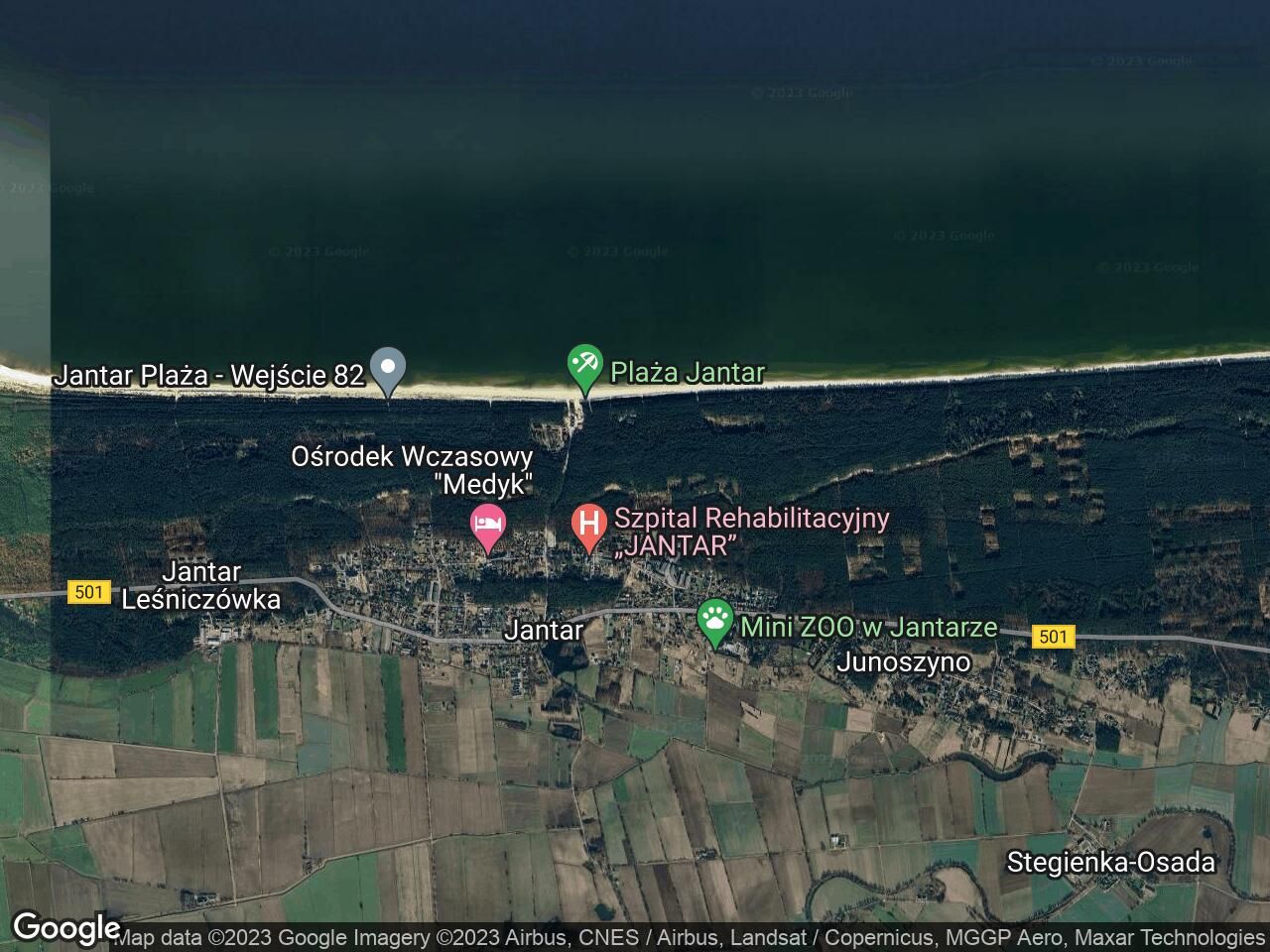 Działka budowlana Jantar, ul. Brzozowa