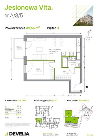 Mieszkanie 2-pokojowe Gdańsk Wrzeszcz, ul. Jesionowa. Zdjęcie 6