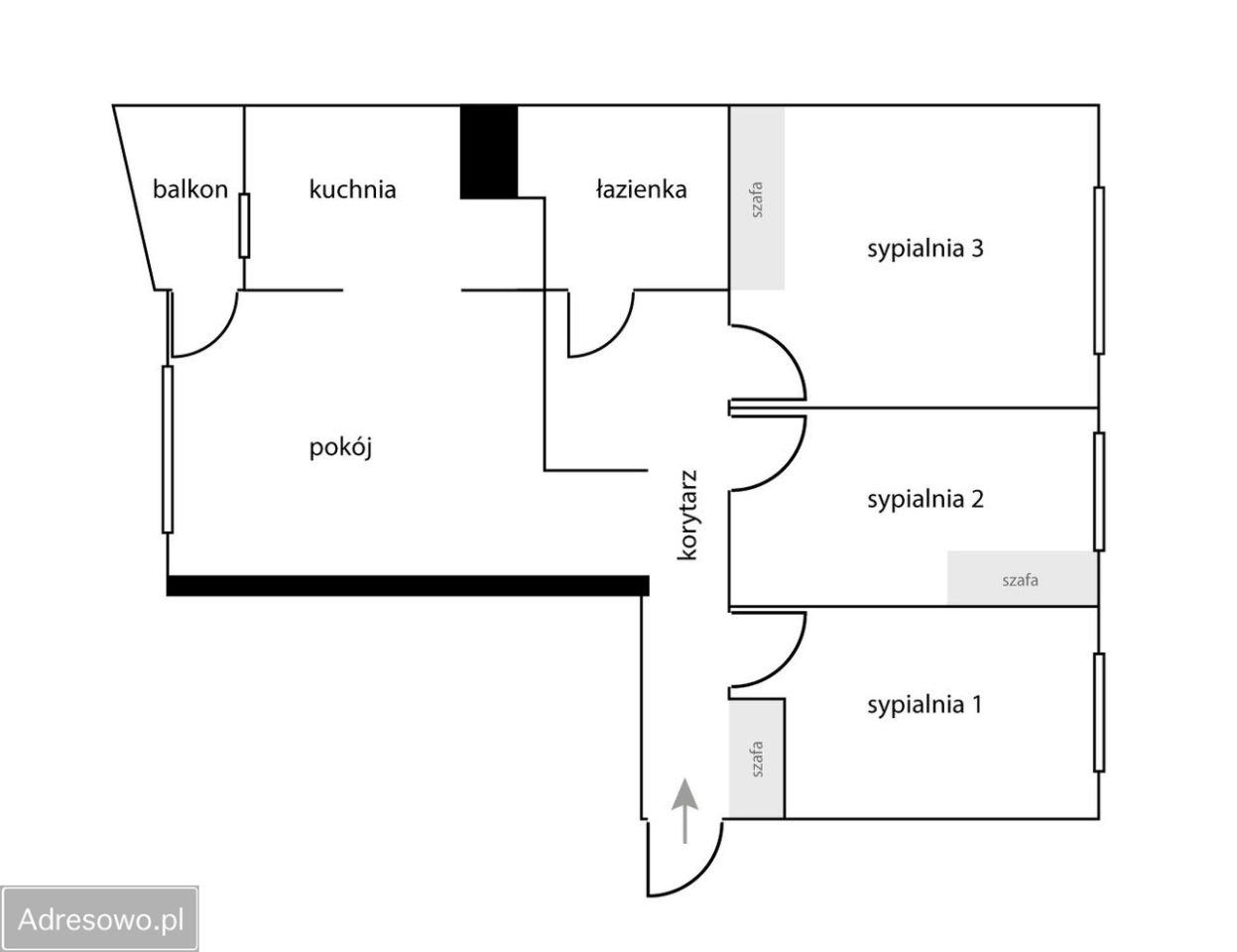 Mieszkanie 4-pokojowe Szczecin Drzetowo, ul. Rugiańska. Zdjęcie 7