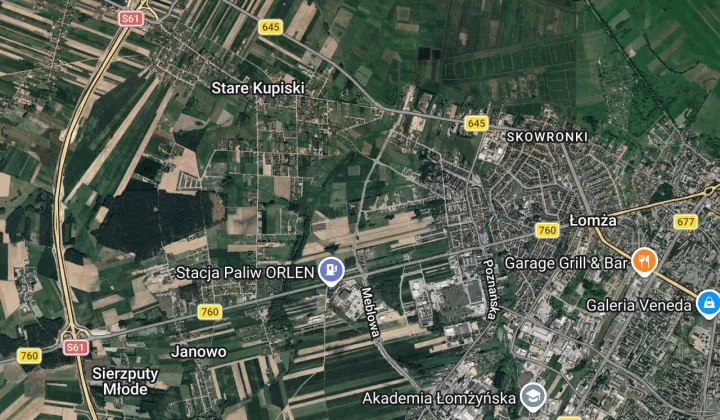 Działka budowlana Łomża Łomżyca-Przedmieście, ul. Zachodnia