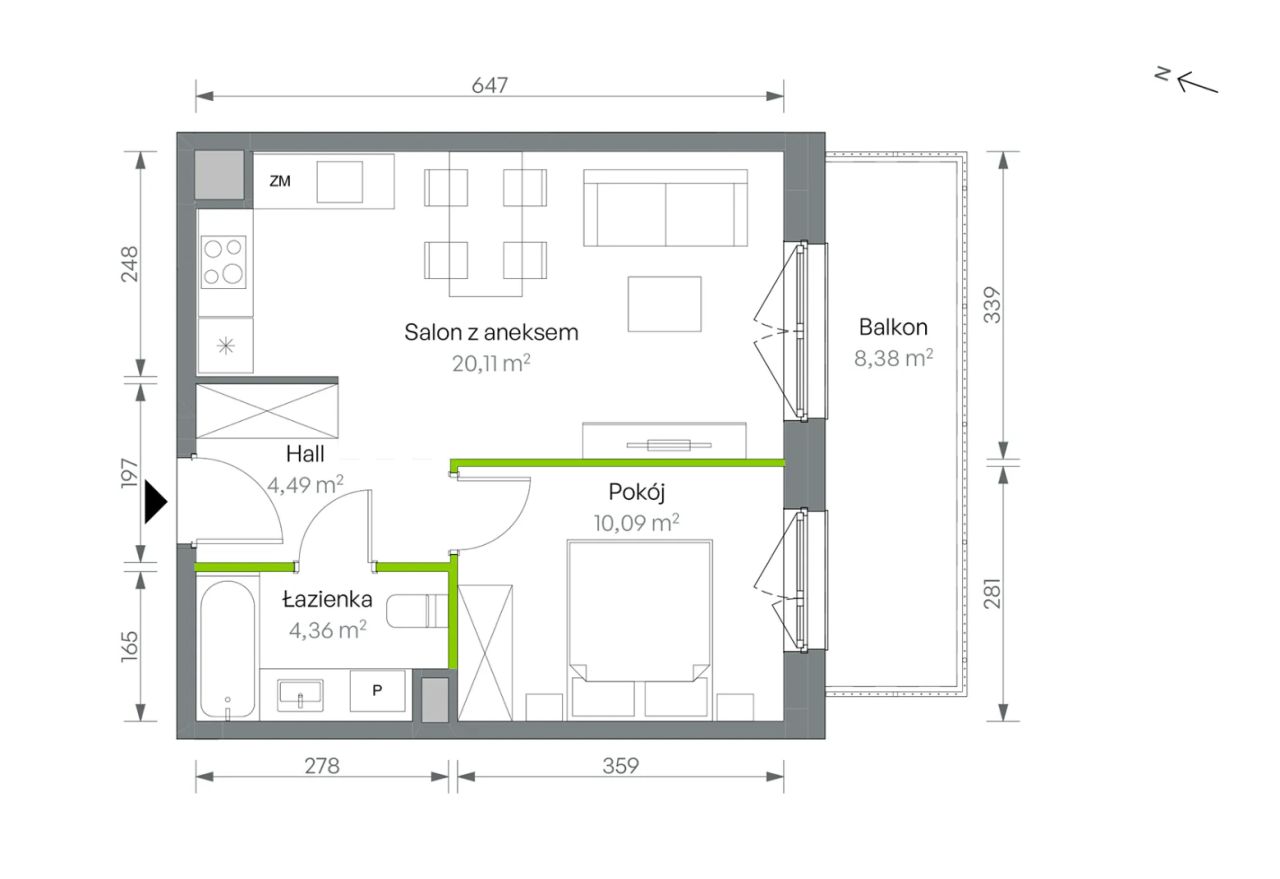 Mieszkanie 2-pokojowe Warszawa Targówek, ul. Oliwska. Zdjęcie 16