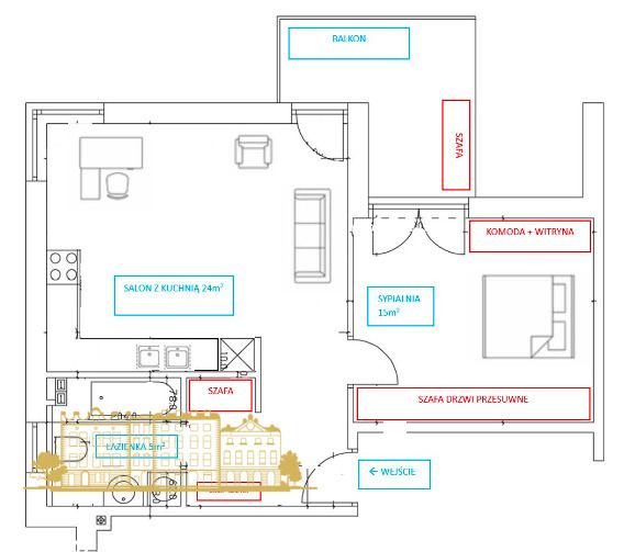 Mieszkanie 2-pokojowe Kraków Azory, ul. Bolesława Czerwieńskiego. Zdjęcie 8
