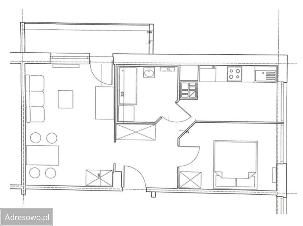 Mieszkanie 2-pokojowe Gdańsk Suchanino, ul. Otwarta. Zdjęcie 11
