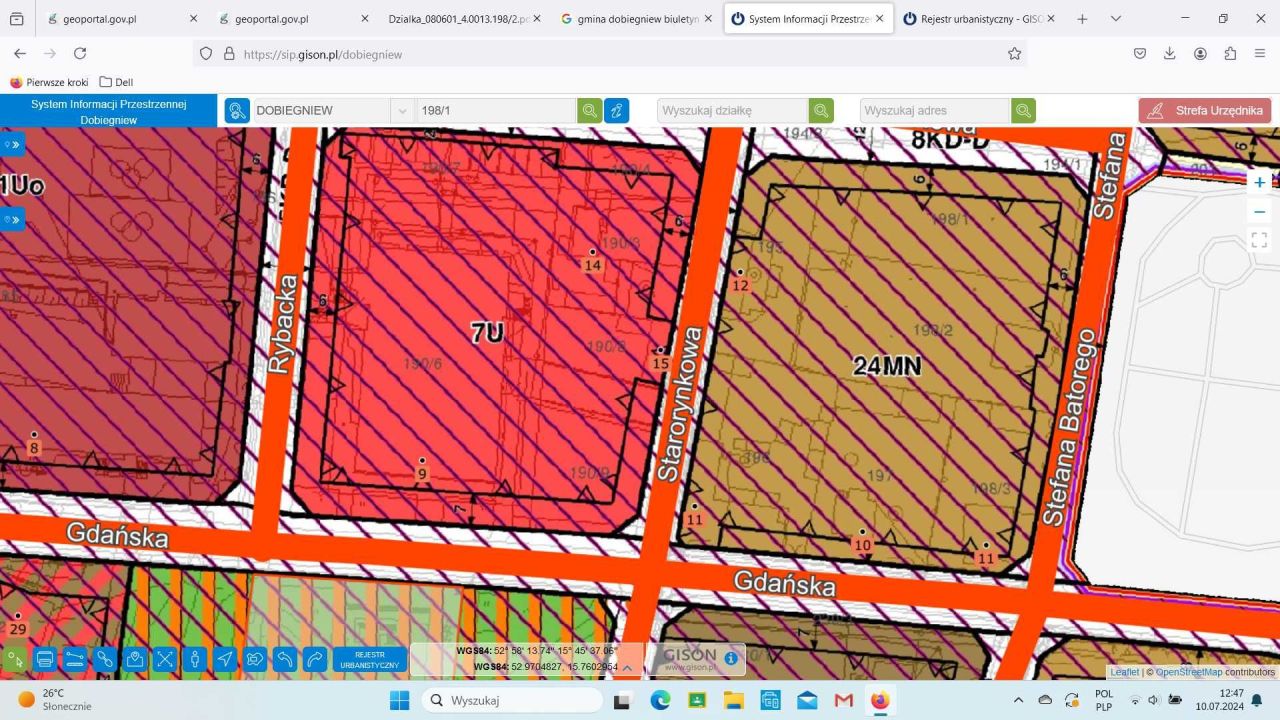 Działka budowlana Dobiegniew, ul. Stefana Batorego. Zdjęcie 6