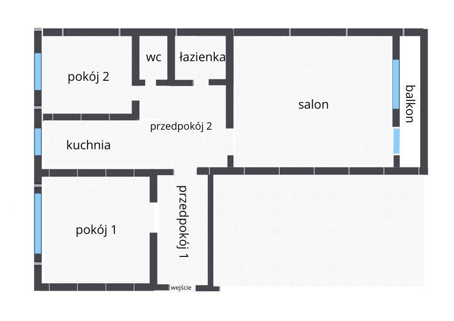 Mieszkanie 3-pokojowe Opole Armii Krajowej, ul. Zawiszaków. Zdjęcie 14
