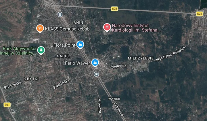 Działka leśna Warszawa Wawer, ul. Mieczysława Pożaryskiego