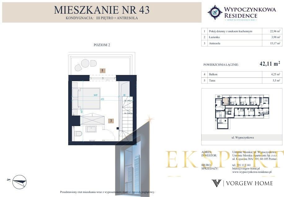 Mieszkanie 2-pokojowe Ustronie Morskie, ul. Wypoczynkowa. Zdjęcie 6