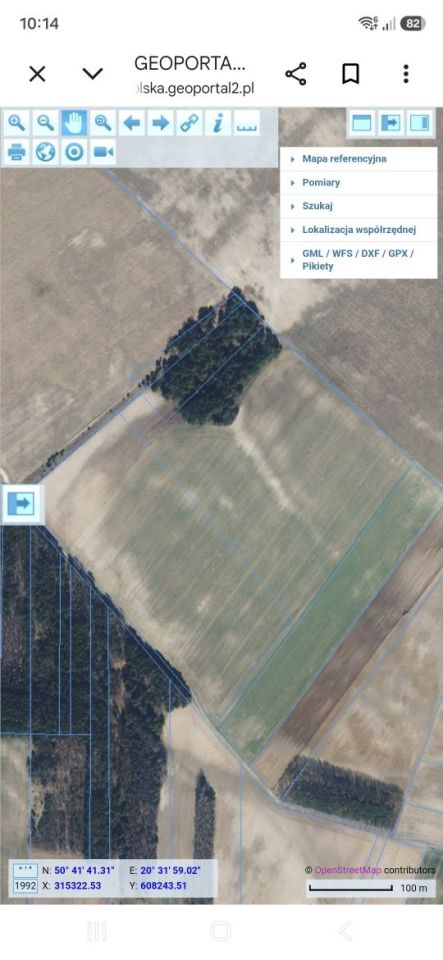 Działka rolna Chomentów. Zdjęcie 1