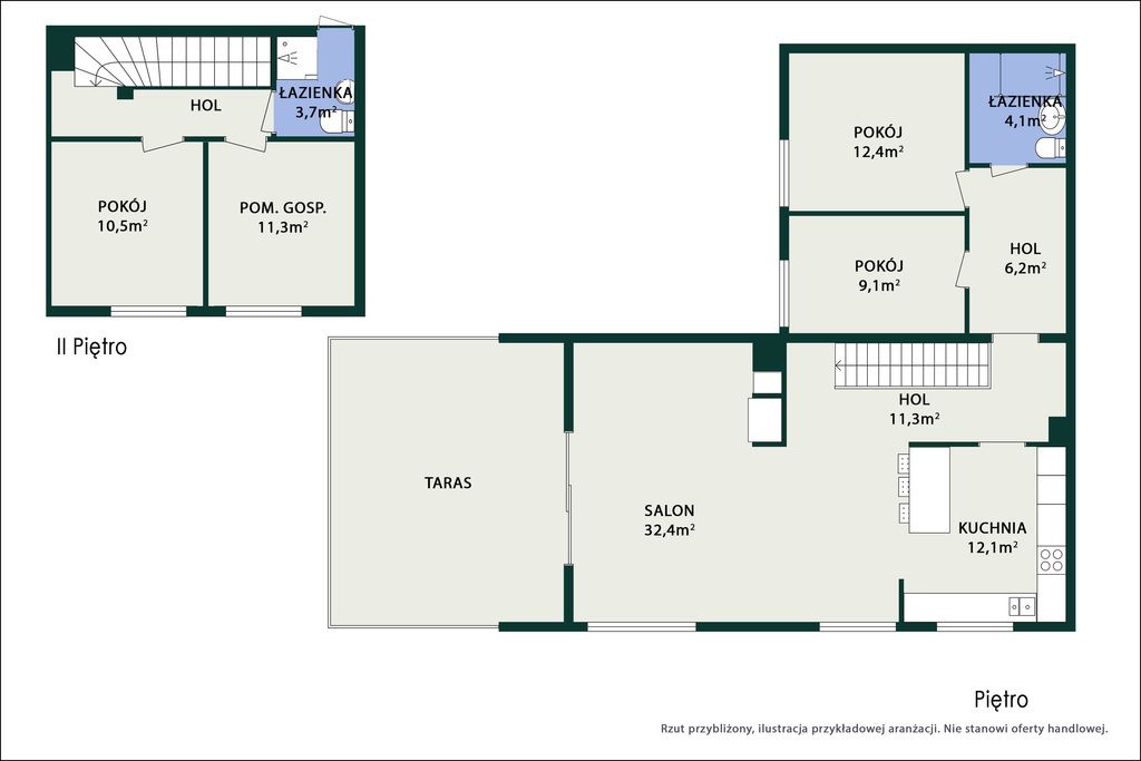 dom szeregowy, 7 pokoi Warszawa Praga-Południe, ul. Algierska. Zdjęcie 46