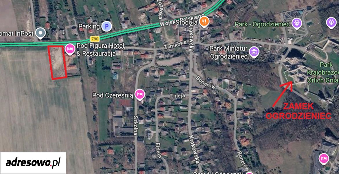 Działka inwestycyjna Ogrodzieniec, ul. Kościuszki. Zdjęcie 5