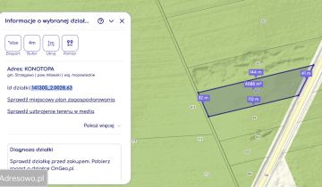 Działka leśna Konotopa