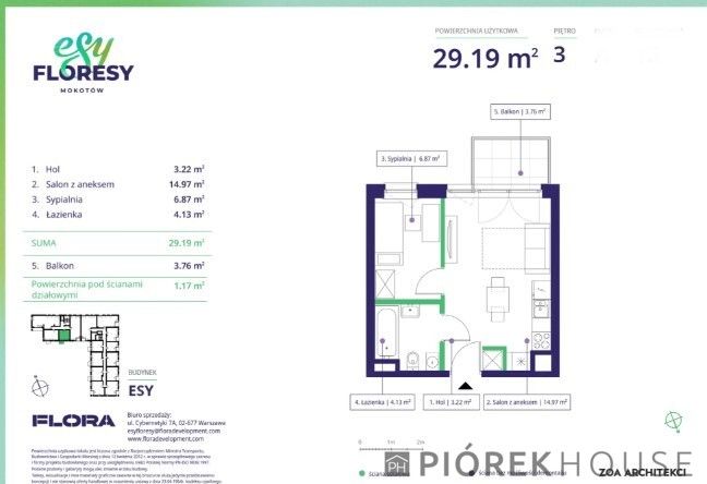 Mieszkanie 2-pokojowe Warszawa Mokotów, ul. Cybernetyki. Zdjęcie 17
