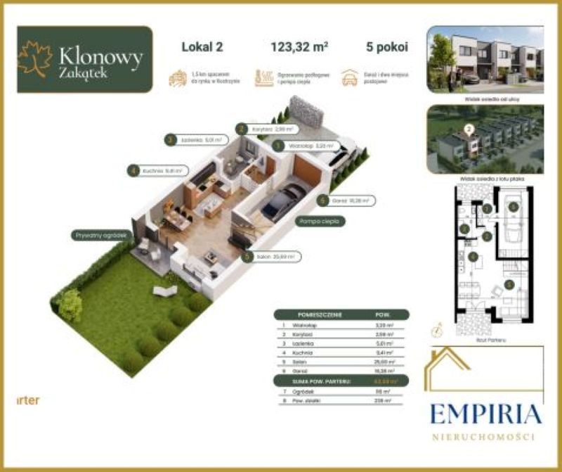 dom szeregowy, 5 pokoi Kostrzyn, ul. Klonowa. Zdjęcie 5
