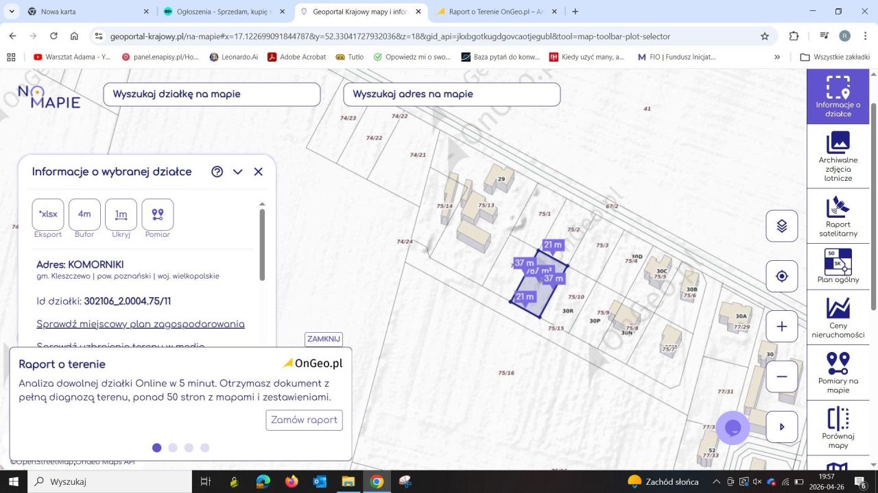 Działka budowlana Komorniki. Zdjęcie 11