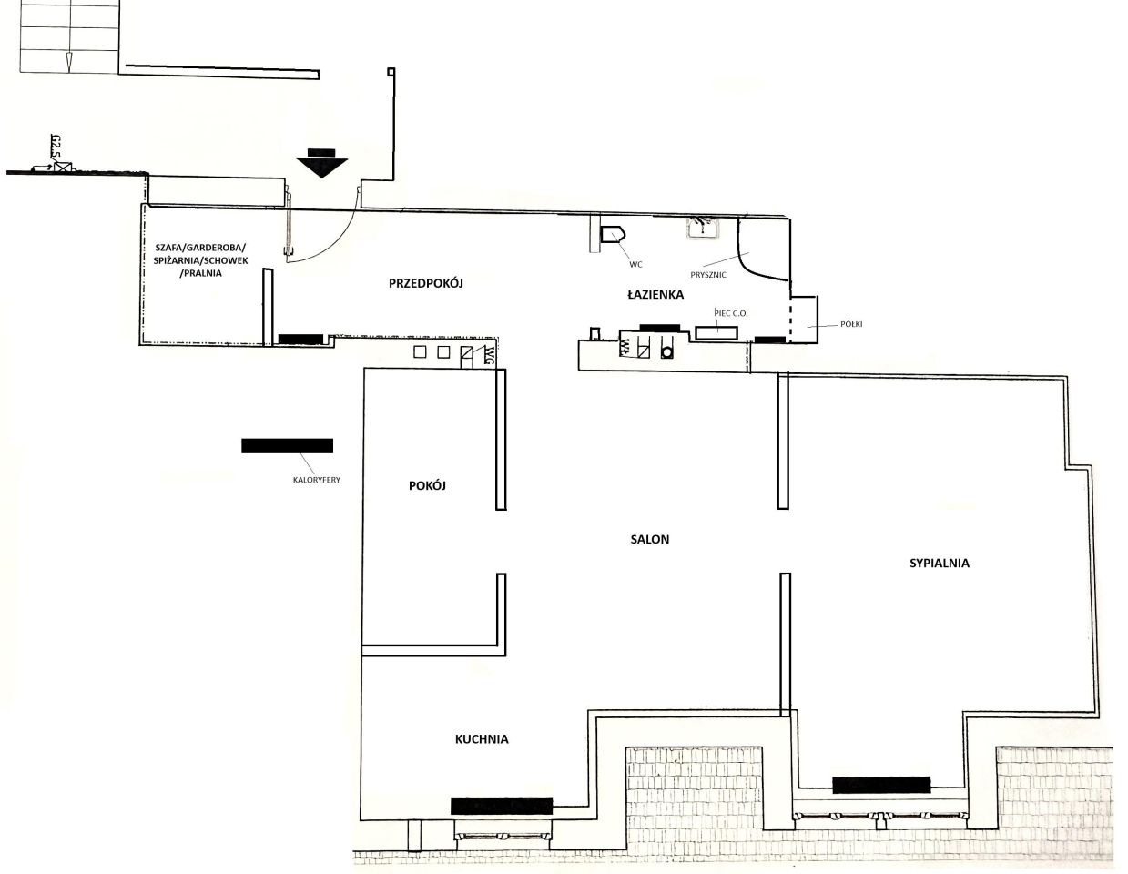 Mieszkanie 2-pokojowe Wałbrzych Nowe Miasto, park Sobieskiego. Zdjęcie 9