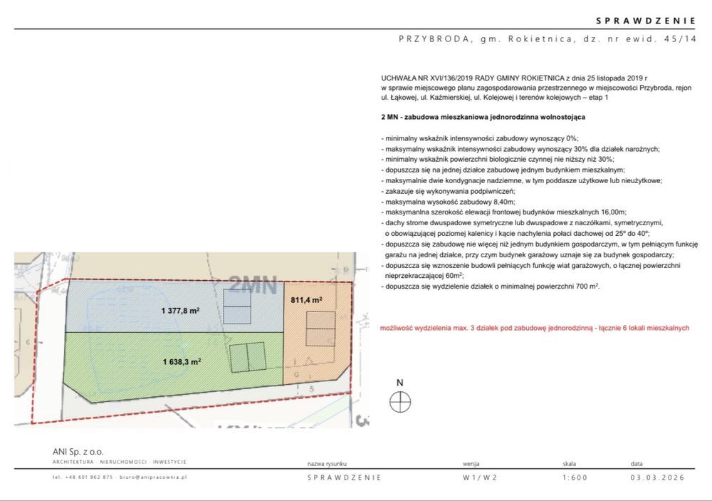 Działka budowlana Przybroda. Zdjęcie 2