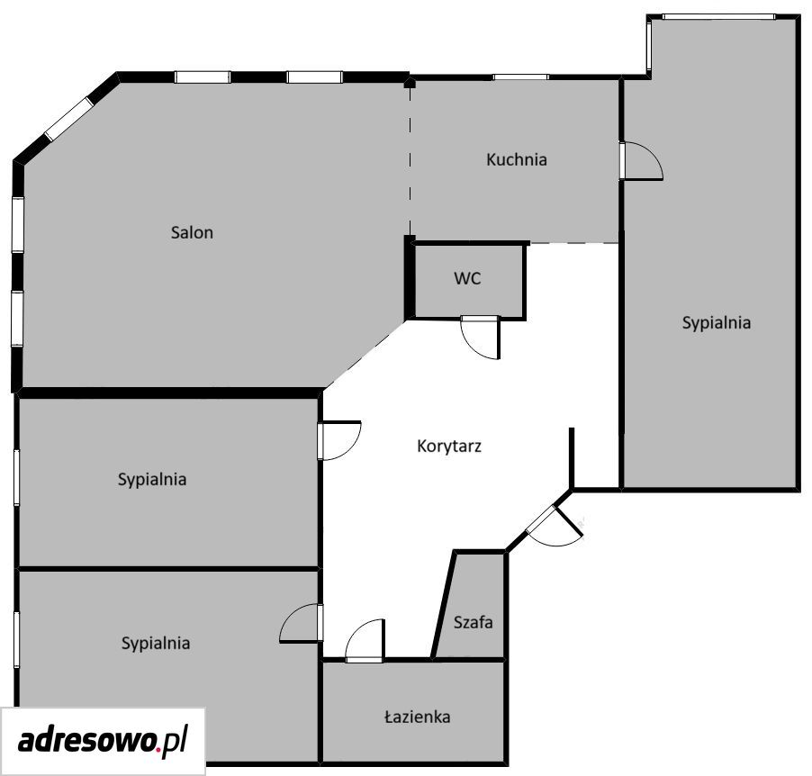 Mieszkanie 4-pokojowe Bydgoszcz Szwederowo, ul. Kujawska. Zdjęcie 14