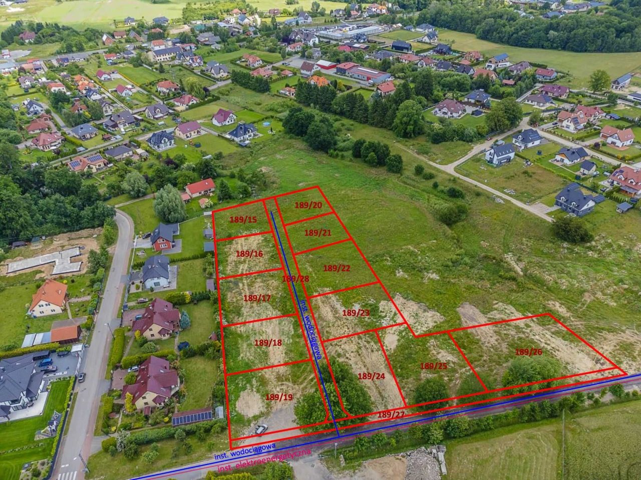 Działka budowlana Mścice